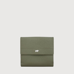 EYANA BIFOLD SMALL WALLET WITH EXTERNAL COIN COMPARTMENT