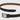 EMBOSSED REVERSIBLE LEATHER BELT WITH SATIN GUN STAINLESS STEEL BUCKLE
