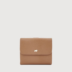 PAN BIFOLD SMALL WALLET WITH EXTERNAL COIN COMPARTMENT