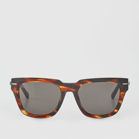 IVET SQUARE SUNGLASSES WITH GREY LENS IN DEMI BROWN